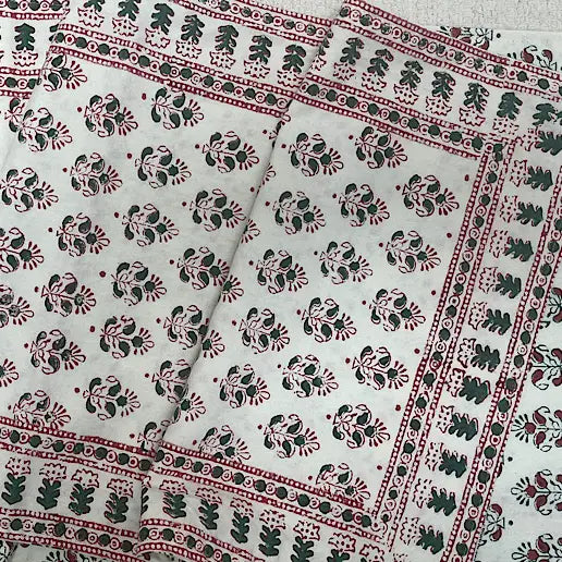 Green / Red Alwar 60" Table Runner