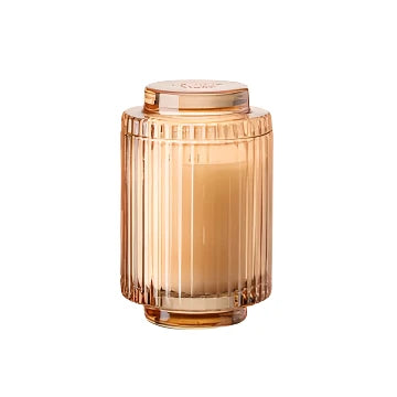 Ribbed Glass Candles