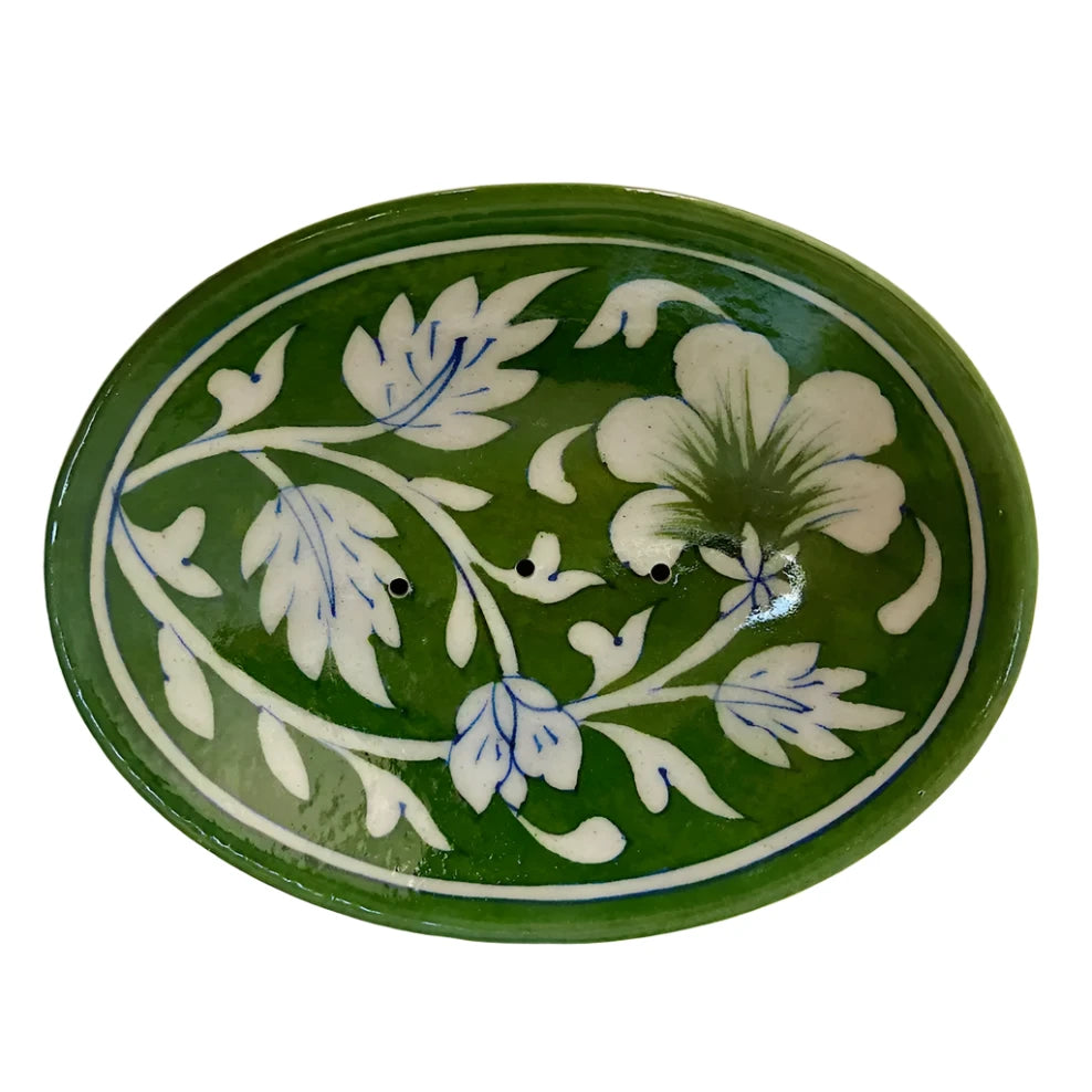 Oval Hand papinted Soap Dish in 5 Styles