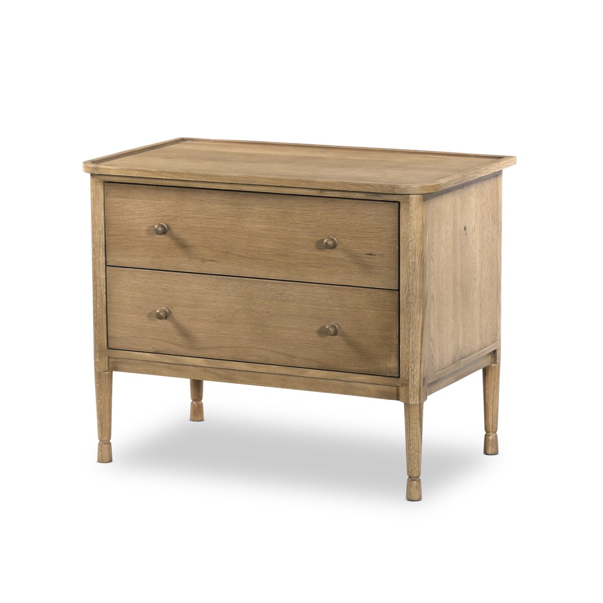 Saddle Brown Wood Side Table/Night Stand
