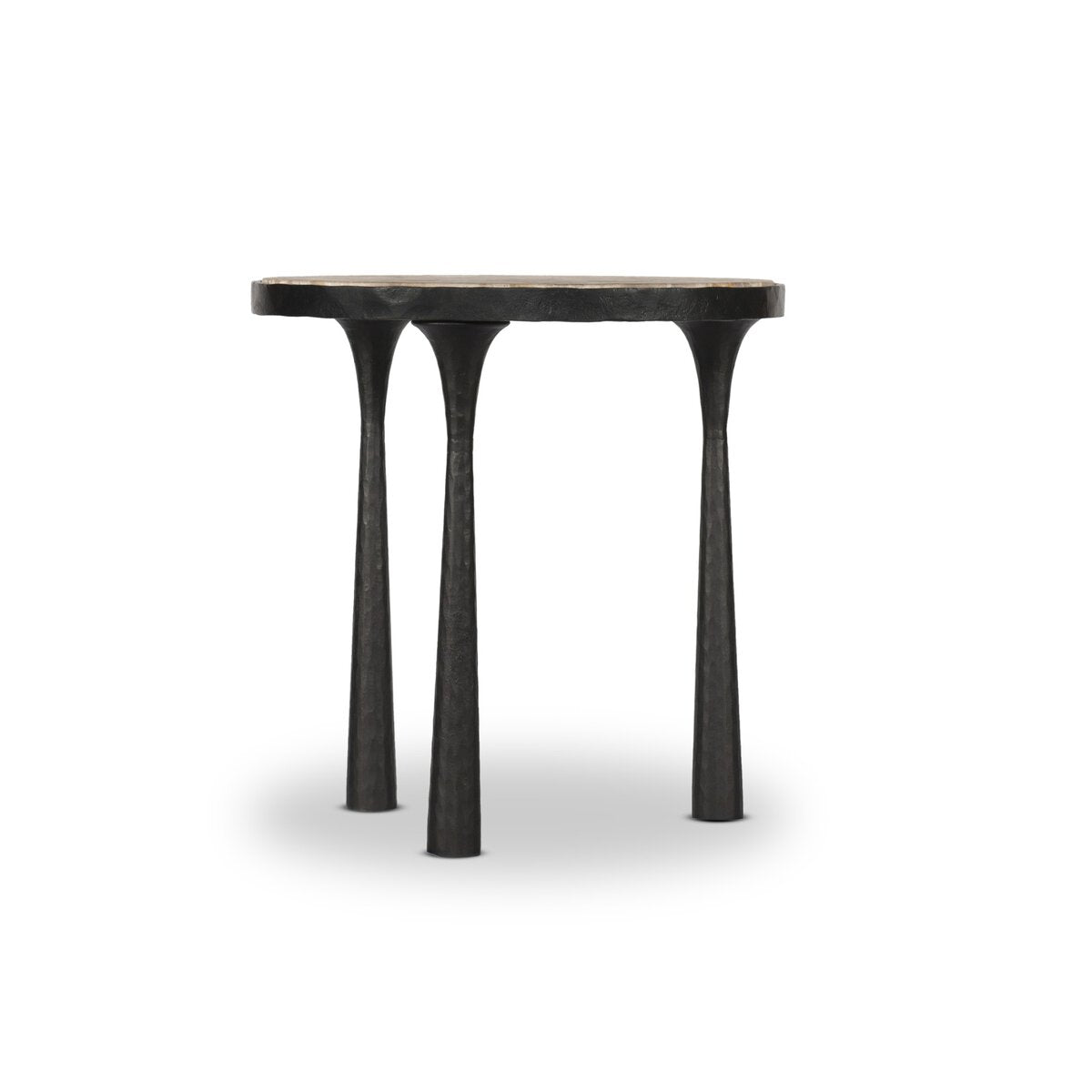 Iron & Marble Side Table