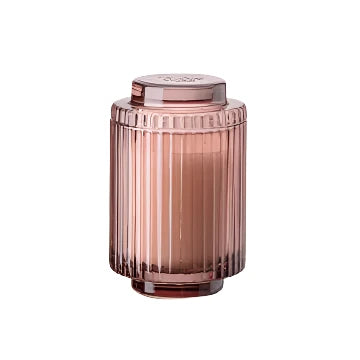 Ribbed Glass Candles
