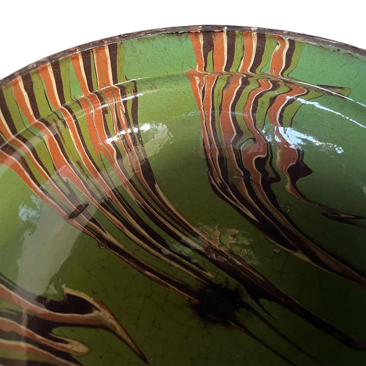 Marbelized Green Cottage Bowl