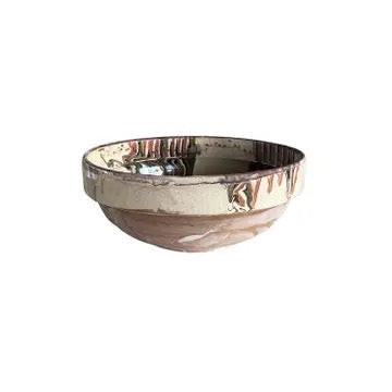 Marbleized Cream Cottage Bowl