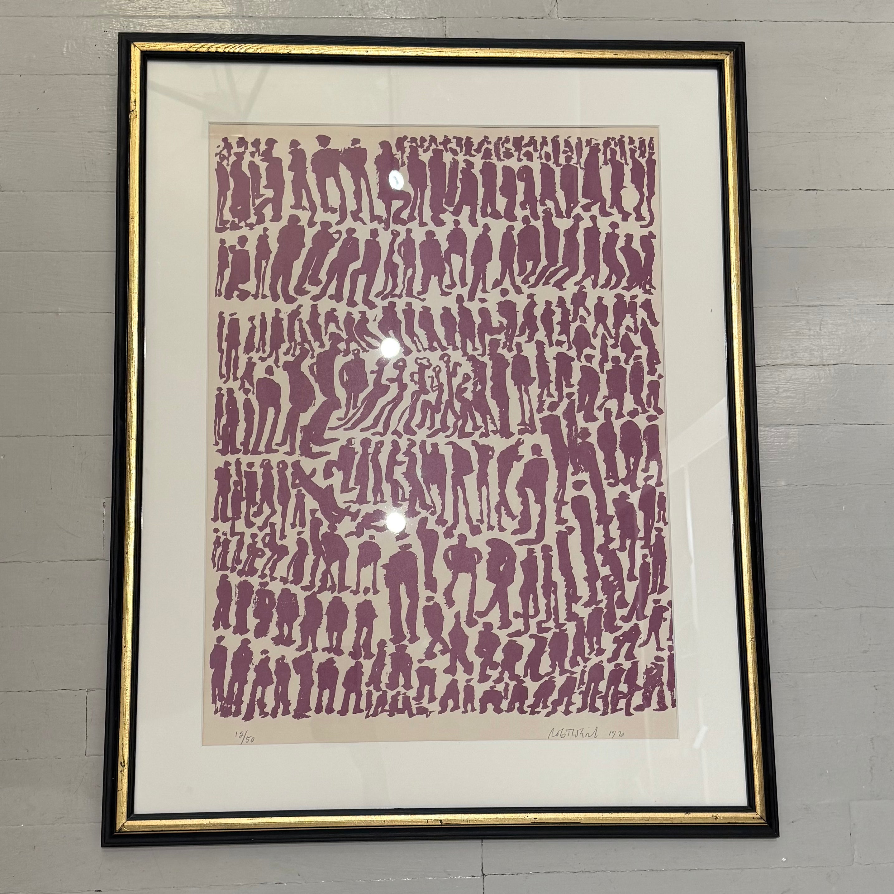 Midcentury Robert Weil Figurine Silk Screen