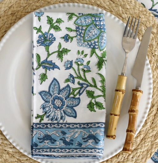 Aria Napkin - Blue and Green
