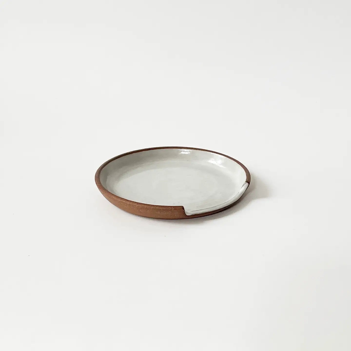 Handmade Ceramic Spoon Rest - White