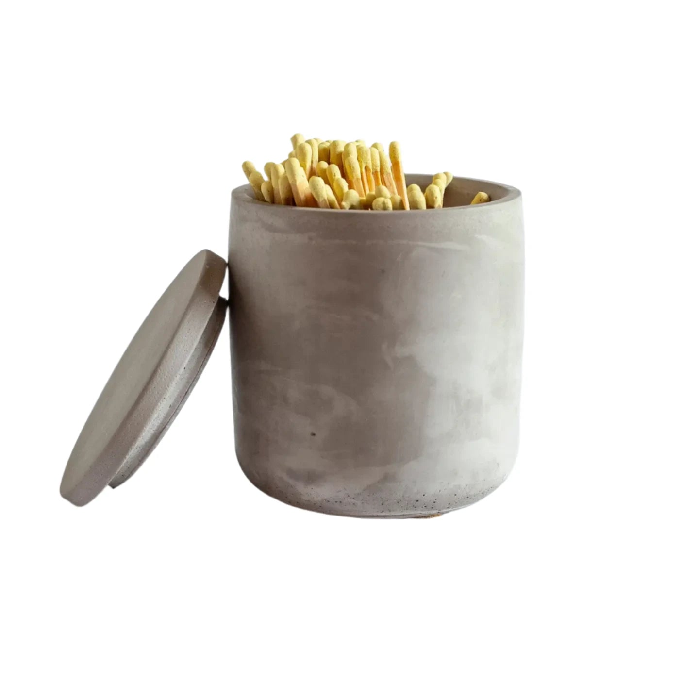 Grey Two Piece Holder With Matches