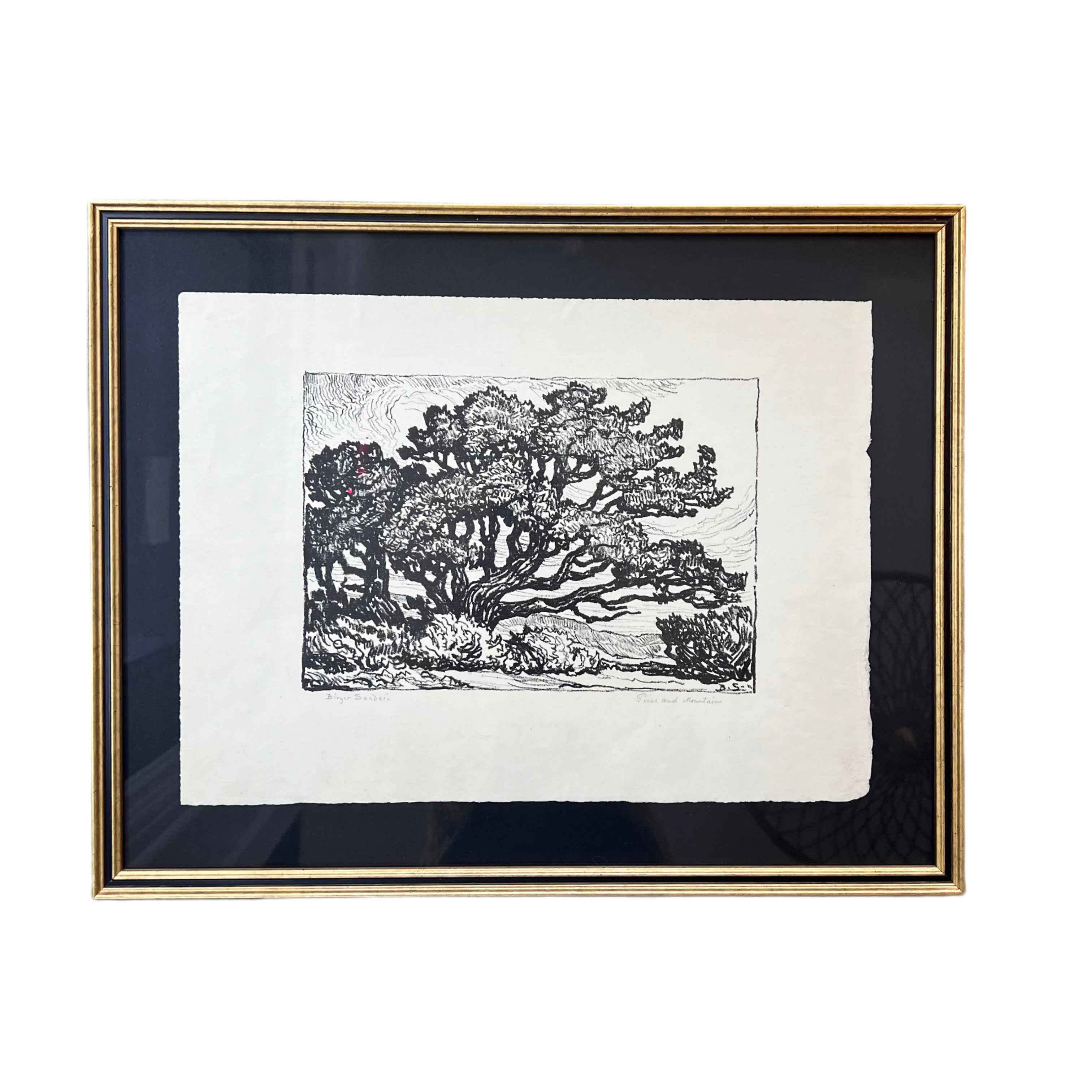 1922 BIRGER SANDZEN PINES AND MOUNTAINS