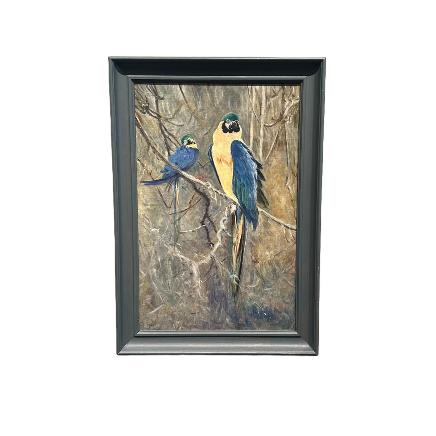 1920'S PAIR OF PARROTS