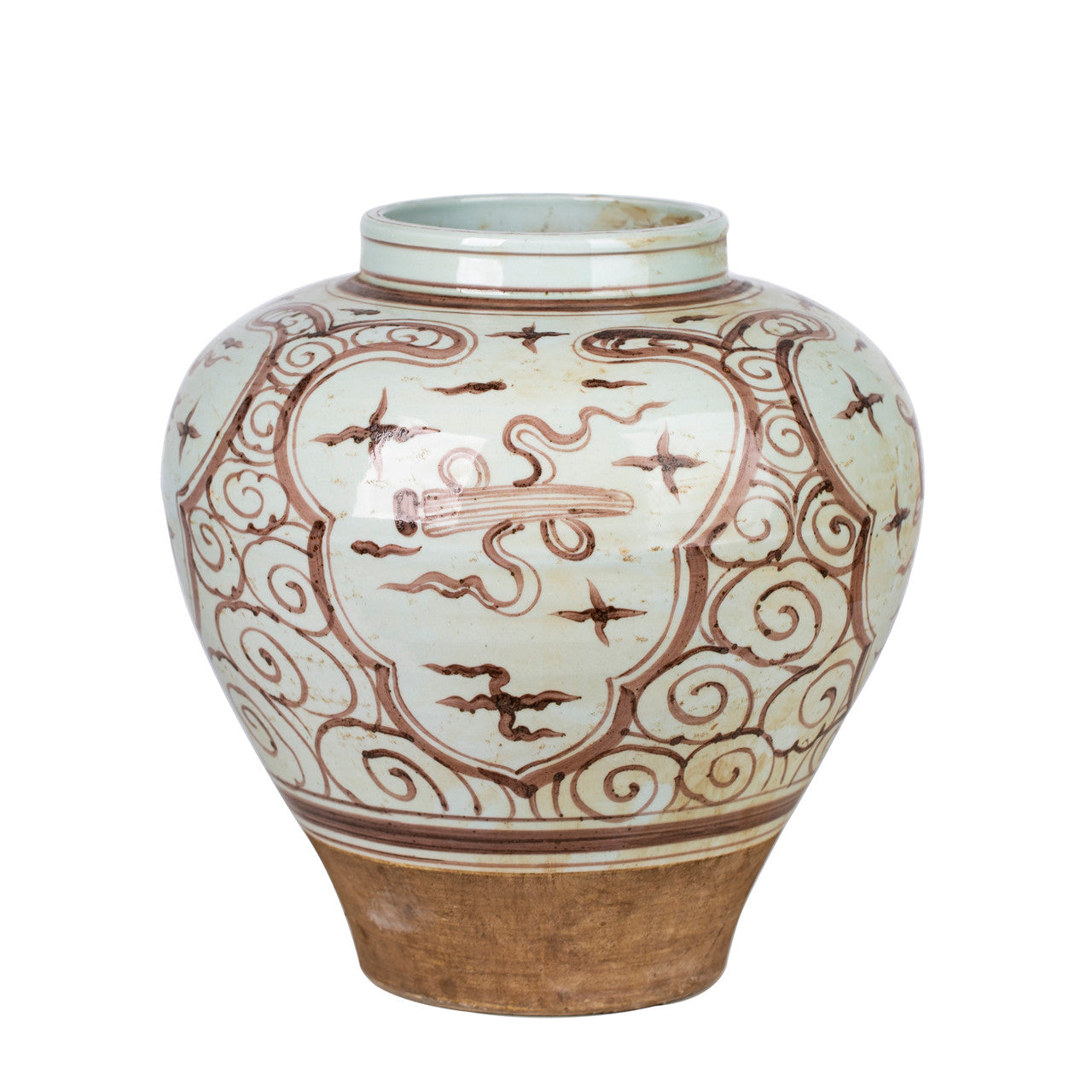 Calligraphy Symbol Jar - Rust