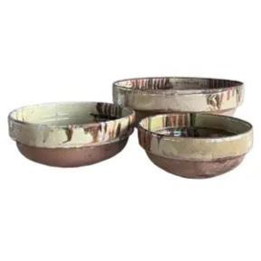 Marbleized Cream Cottage Bowl