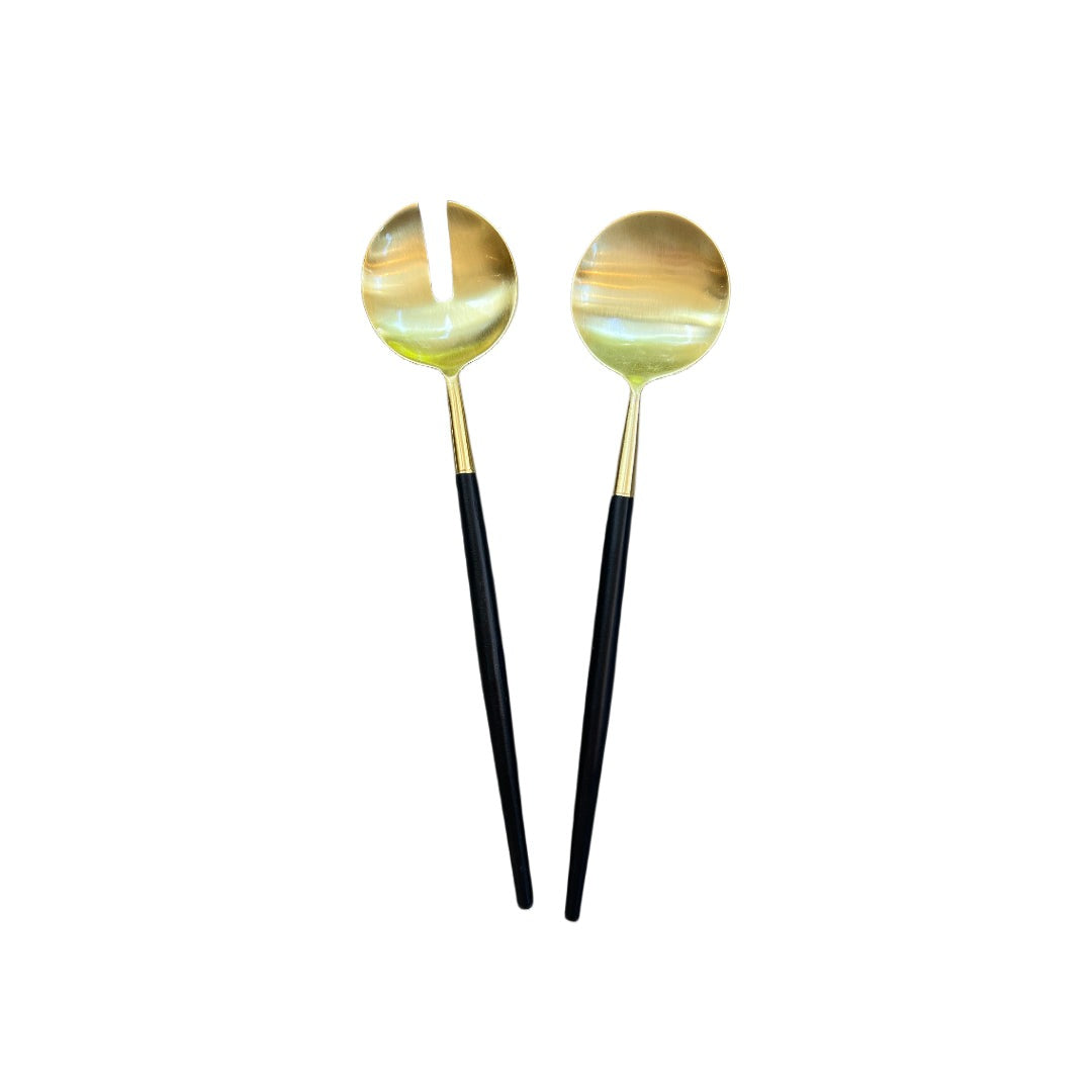 Black & Gold Serving Set