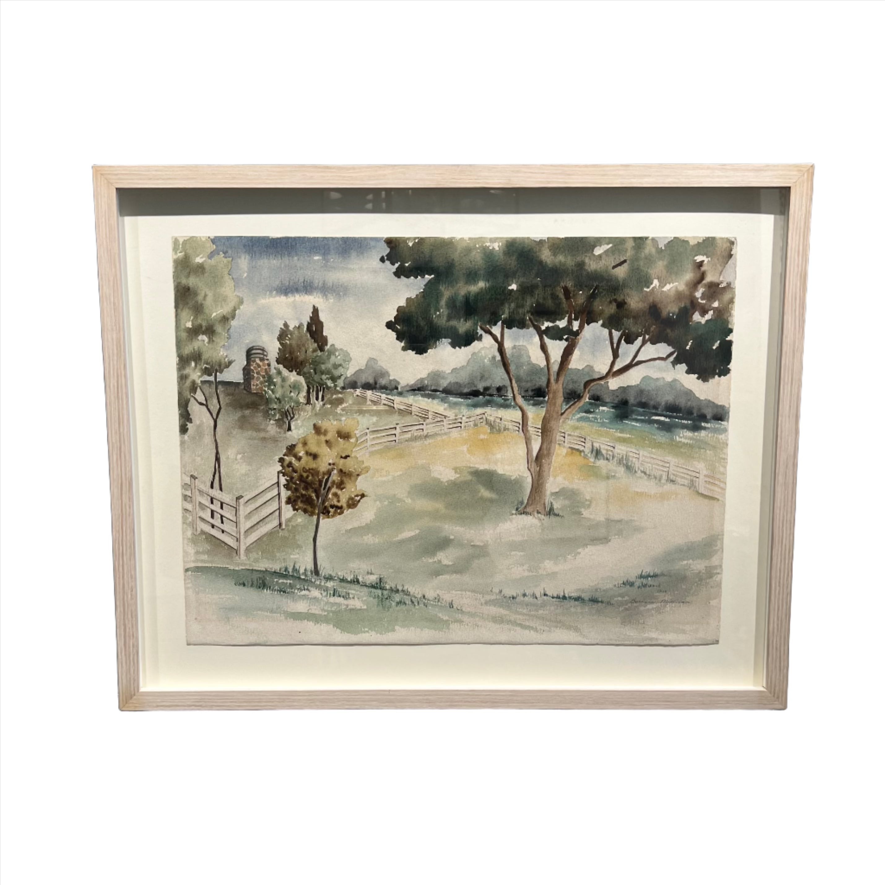 1960'S WATERCOLOR ON PAPER - BARBARA MILLICAN