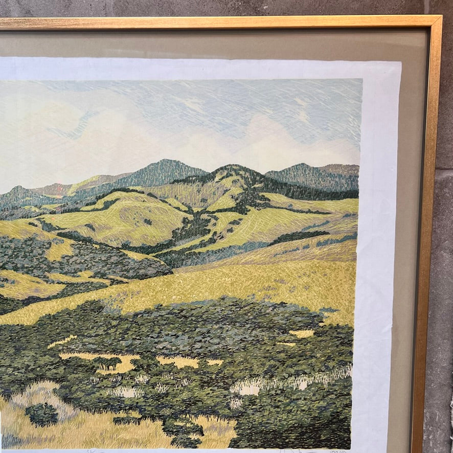 1970's Vintage Woodcut Art by Gordon Mortenson