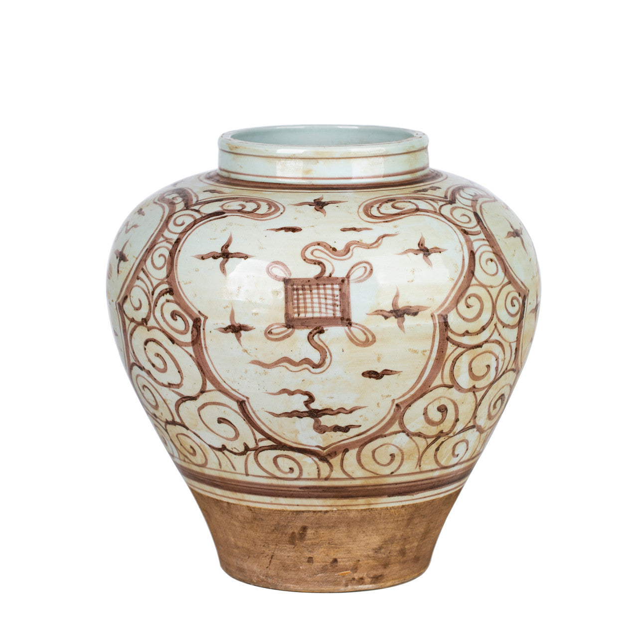 Calligraphy Symbol Jar - Rust