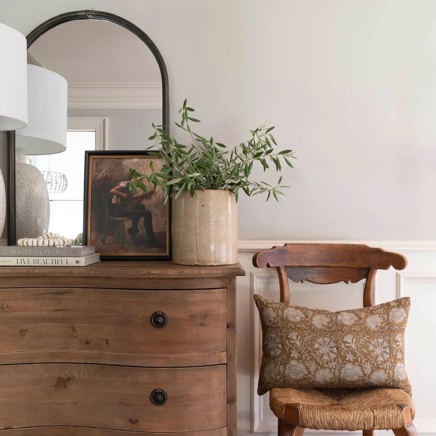 Black Sophia Metal Mirror