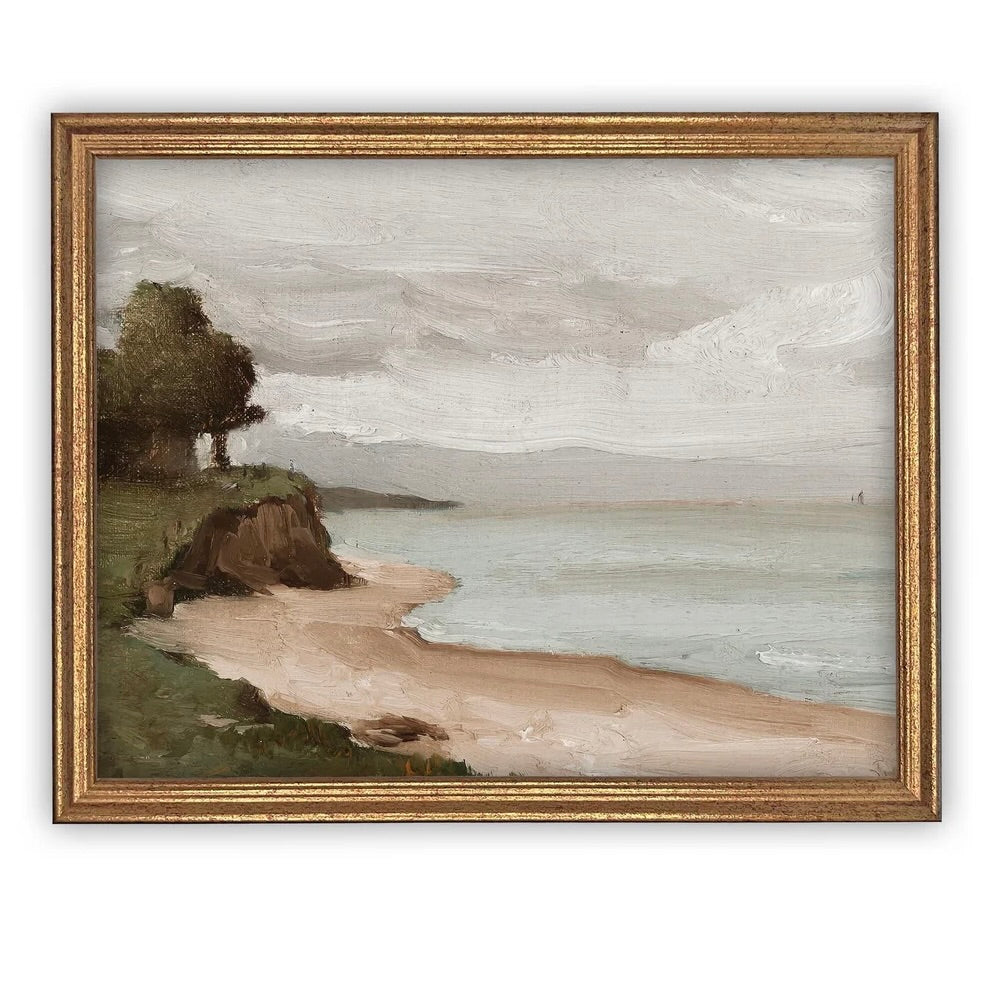 Seascape Reproduction Vintage Painting