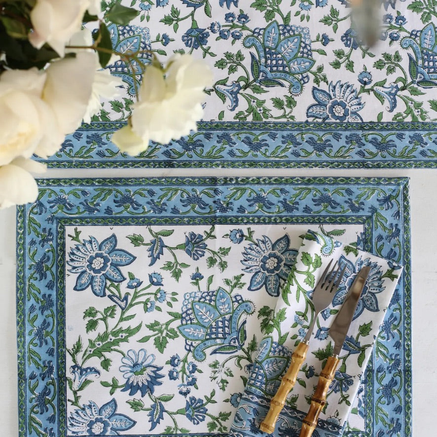 Aria Placemat - Blue and Green