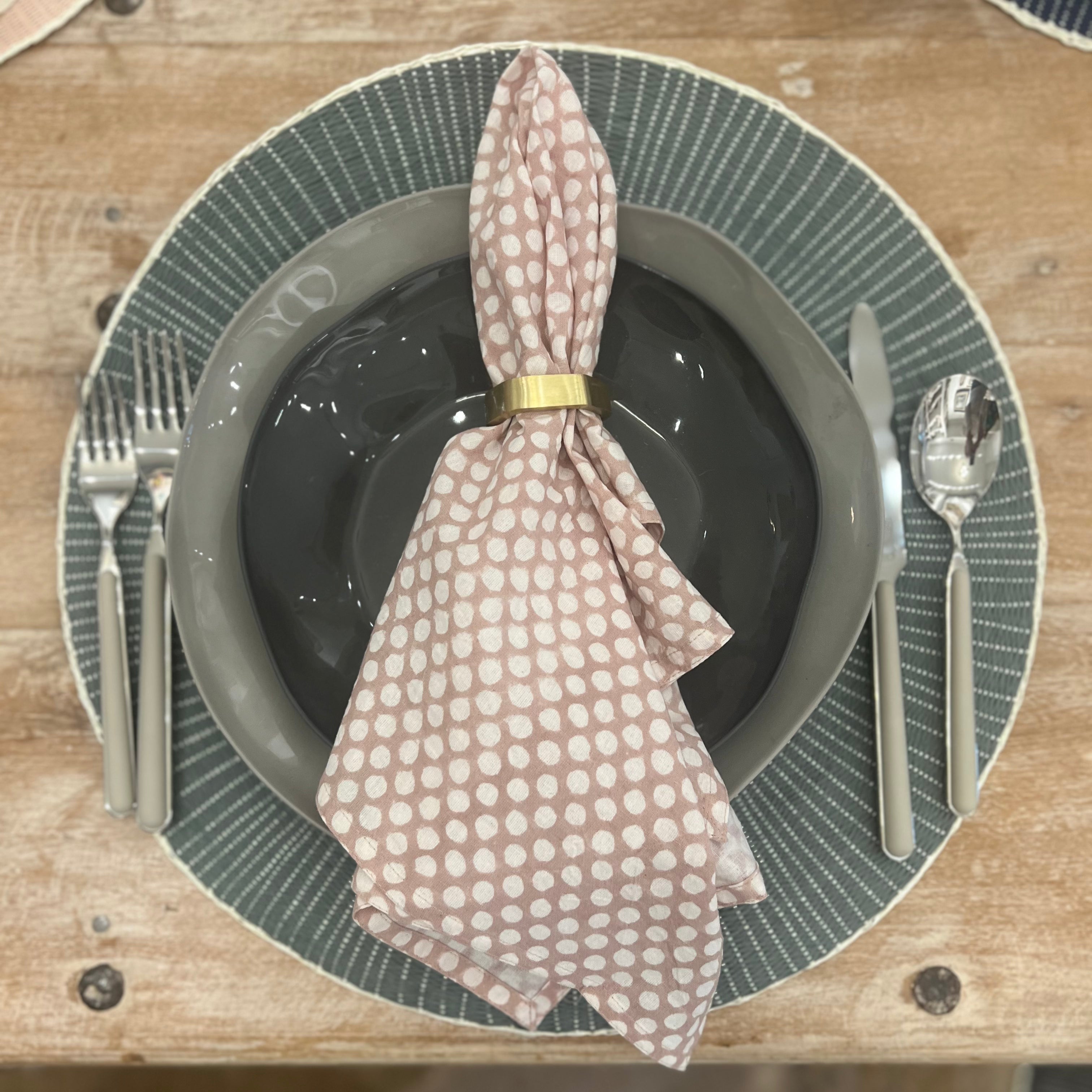 Set of 4 Assortment of Cotton Napkins