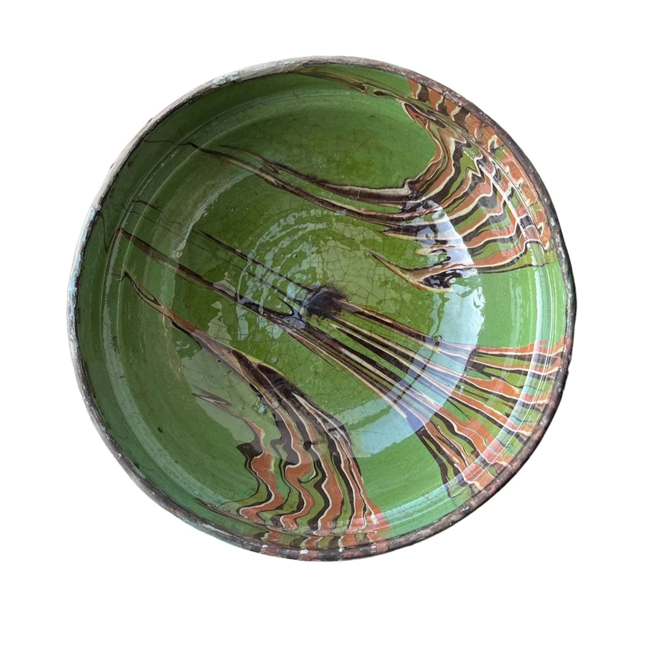 Marbelized Green Cottage Bowl Mini
