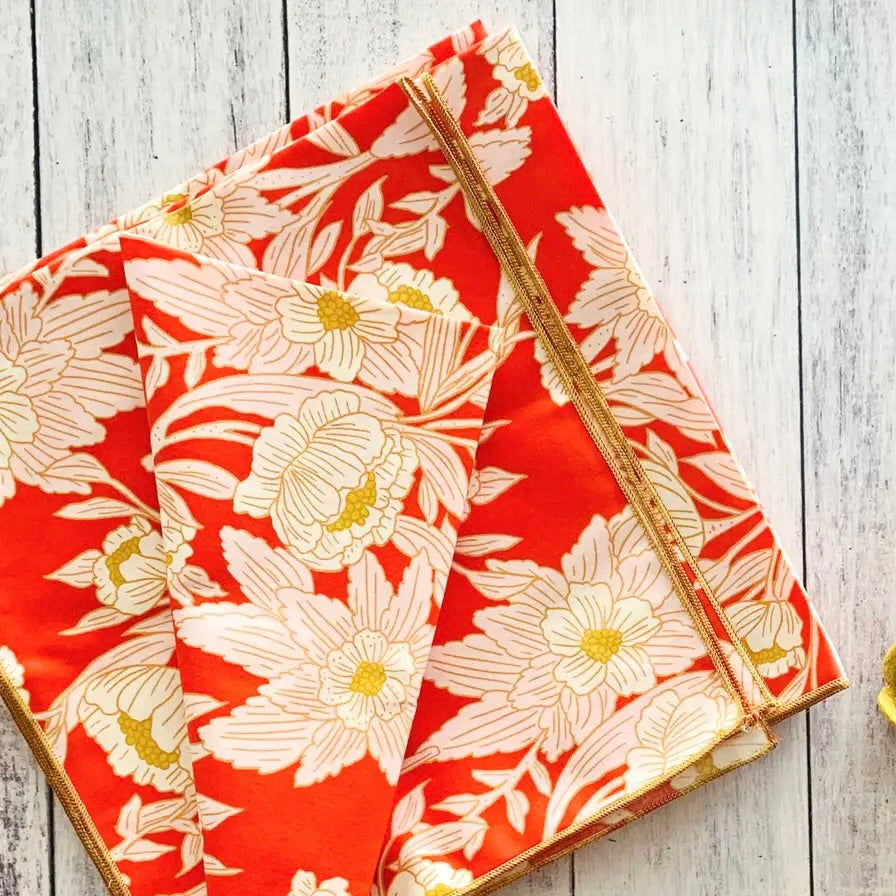 Red Sage Cocktail Napkins - Set of 4