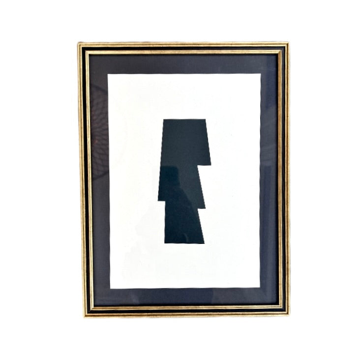 CONTEMPORARY BOB VERHElST ABSTRACT PRINT - DARK GREEN