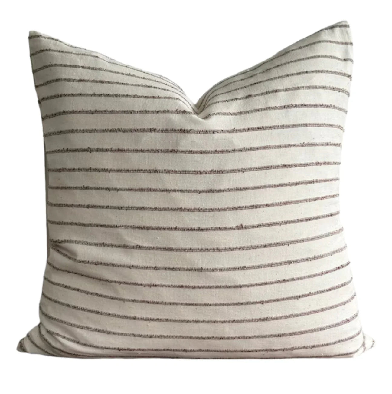Cotton Black Stripe Pillow - 22" x 22"