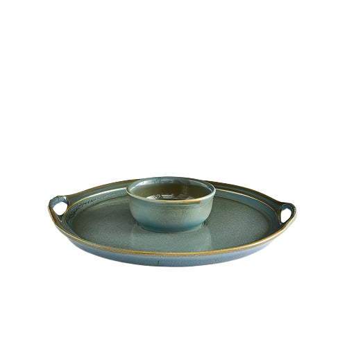 Laguna Chip & Dip Platter - Green