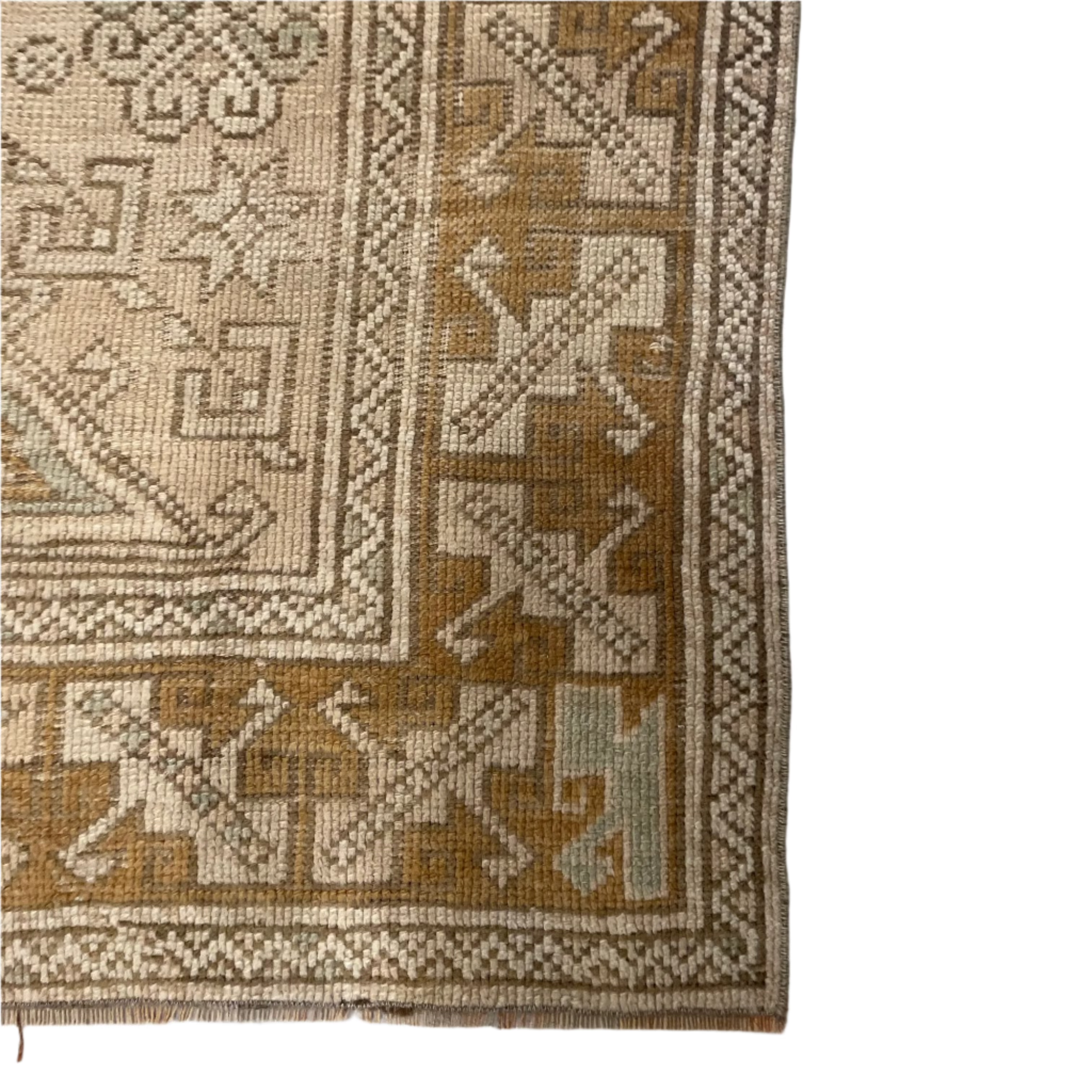 Vintage Multi Beige / Cream Turkish Oushak Rug