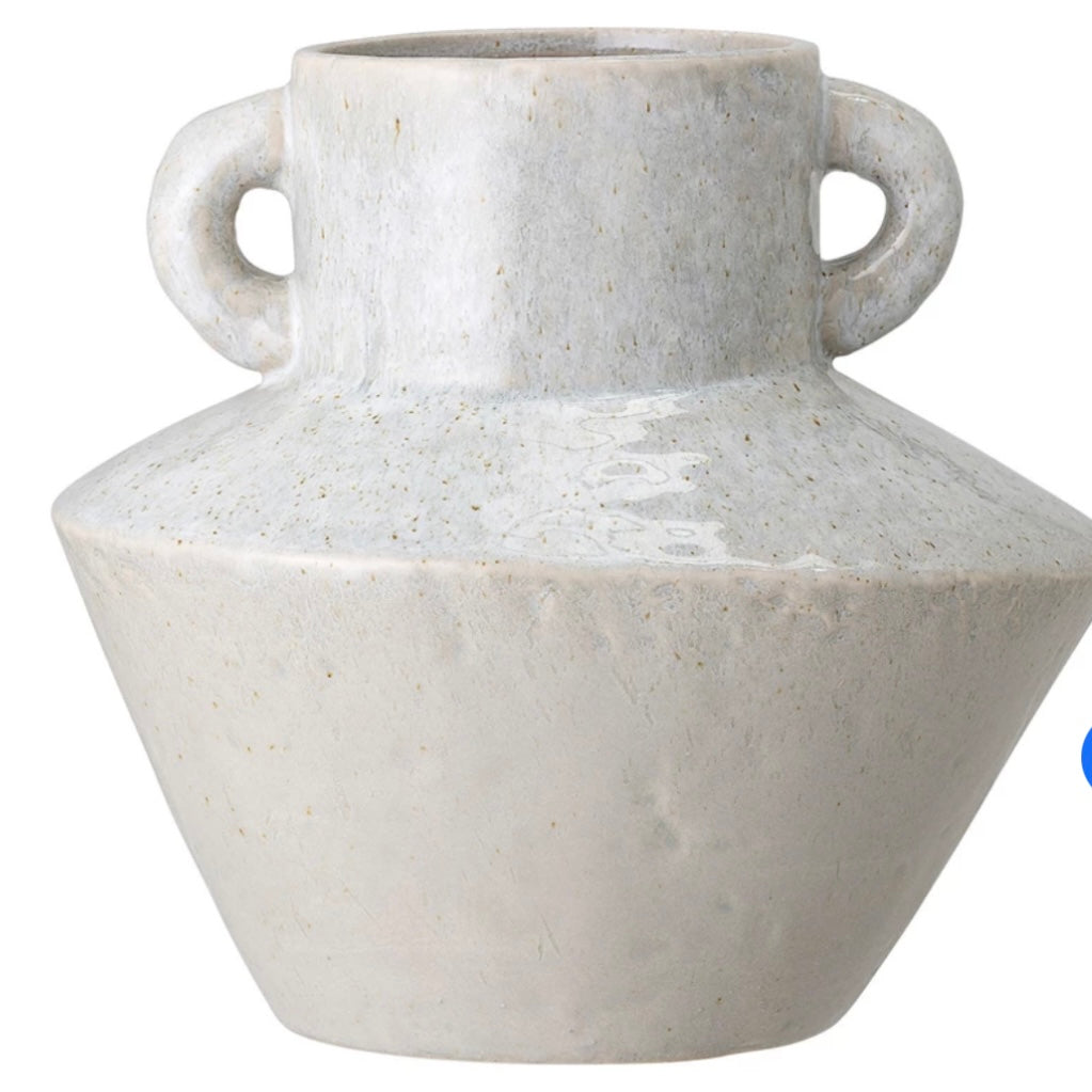 Stoneware Vase with Handles