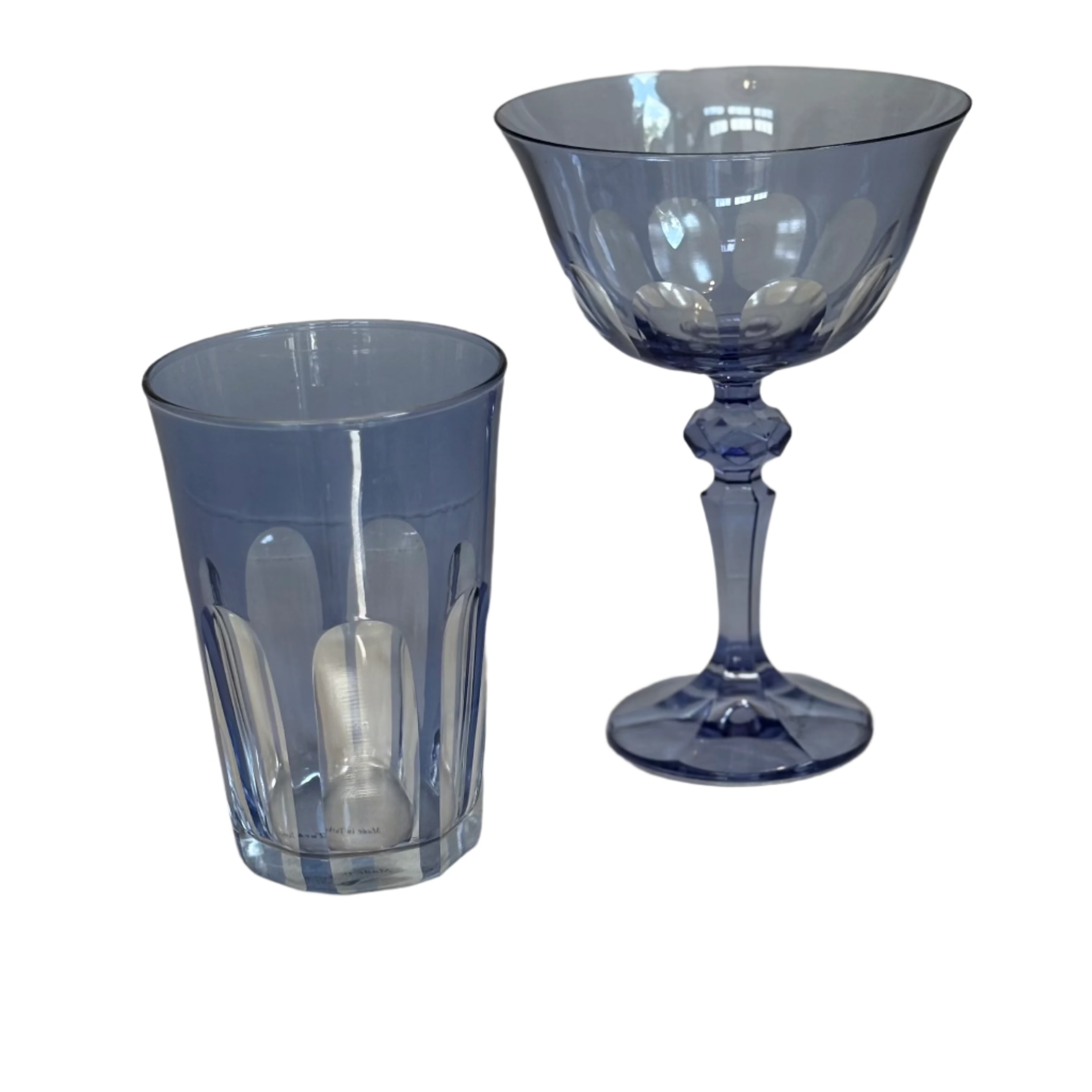 Blue Glass Goblet