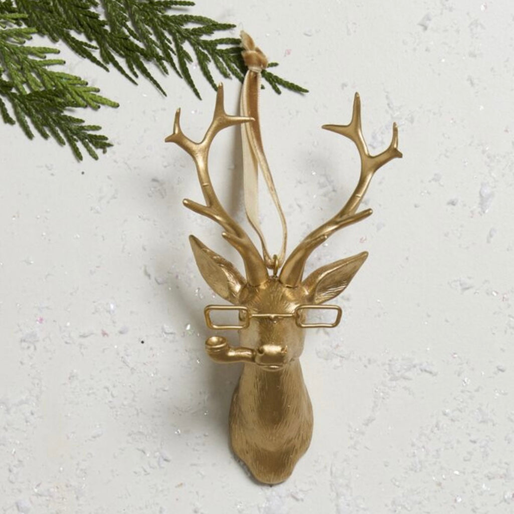 E & E Frankie Gold Ornament