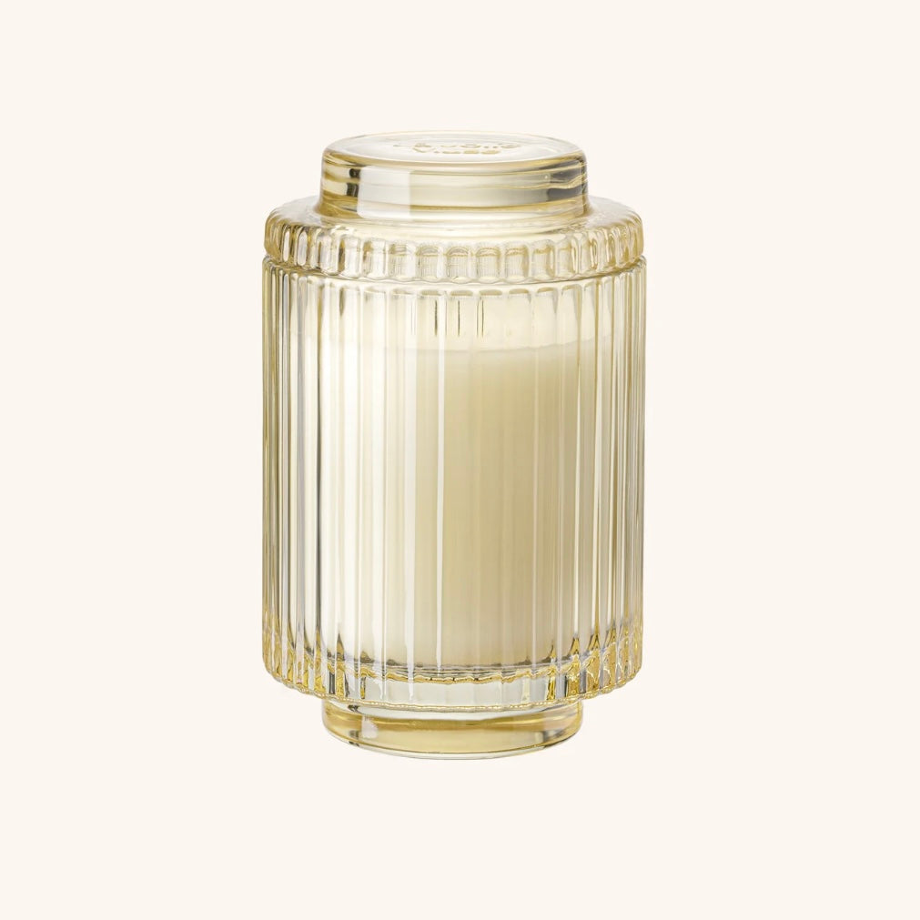 Ribbed Glass Candles - 7oz