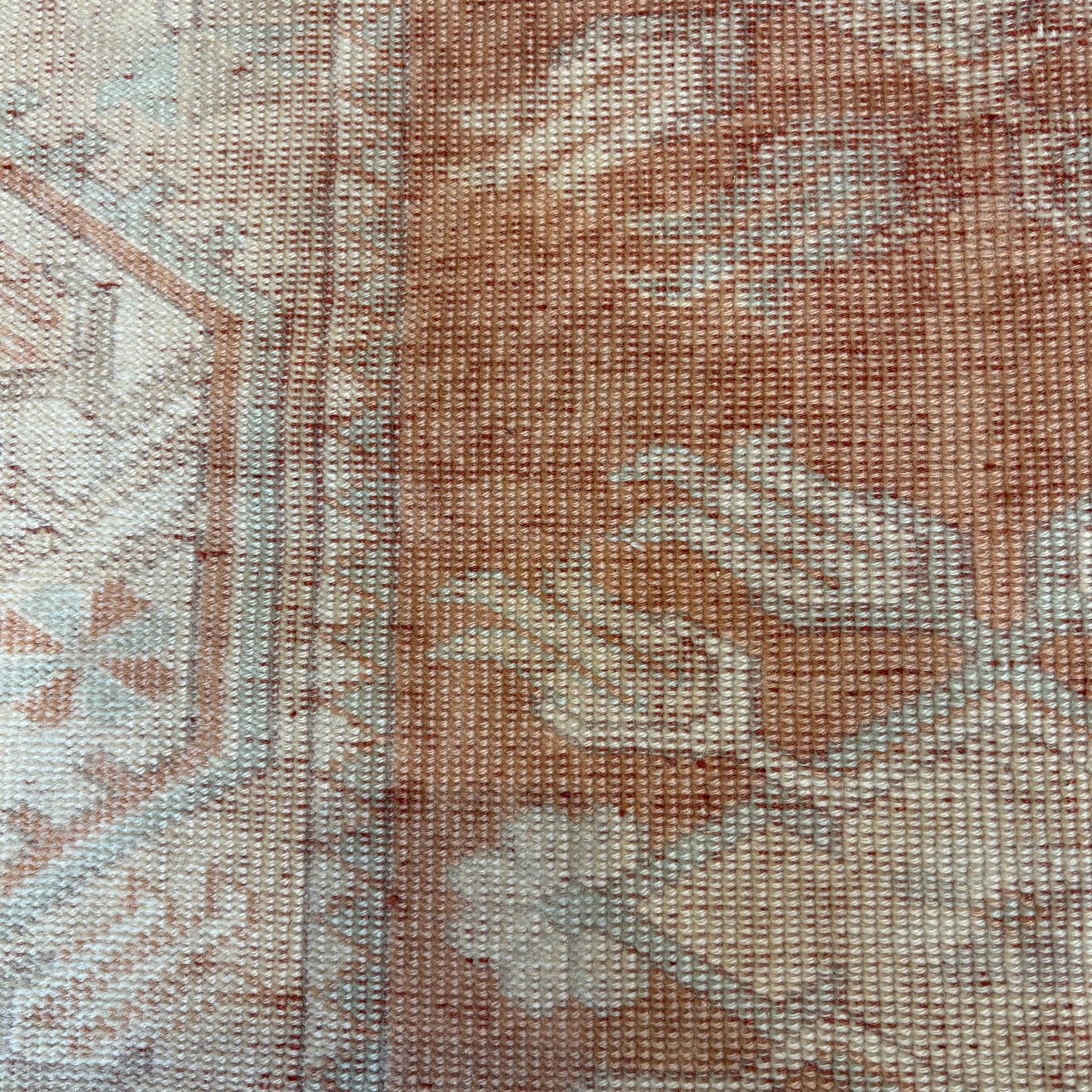 Vintage Red / Beige / Blue Oushak Rug