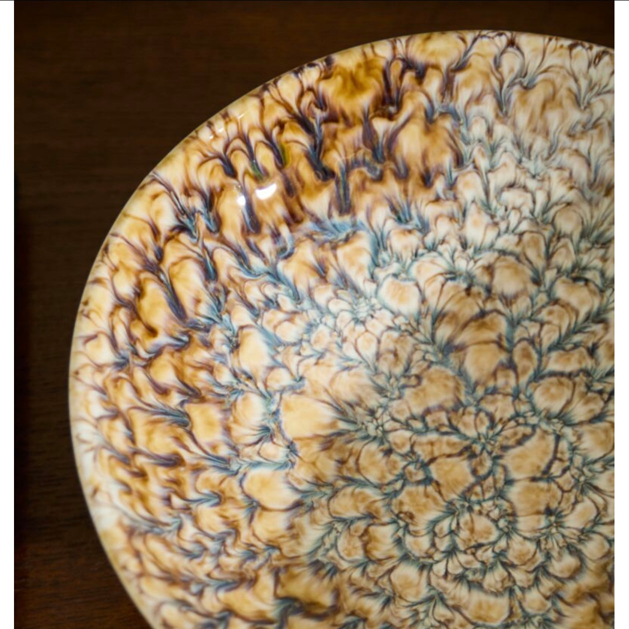 Glossy Ceramic Footed Bowl