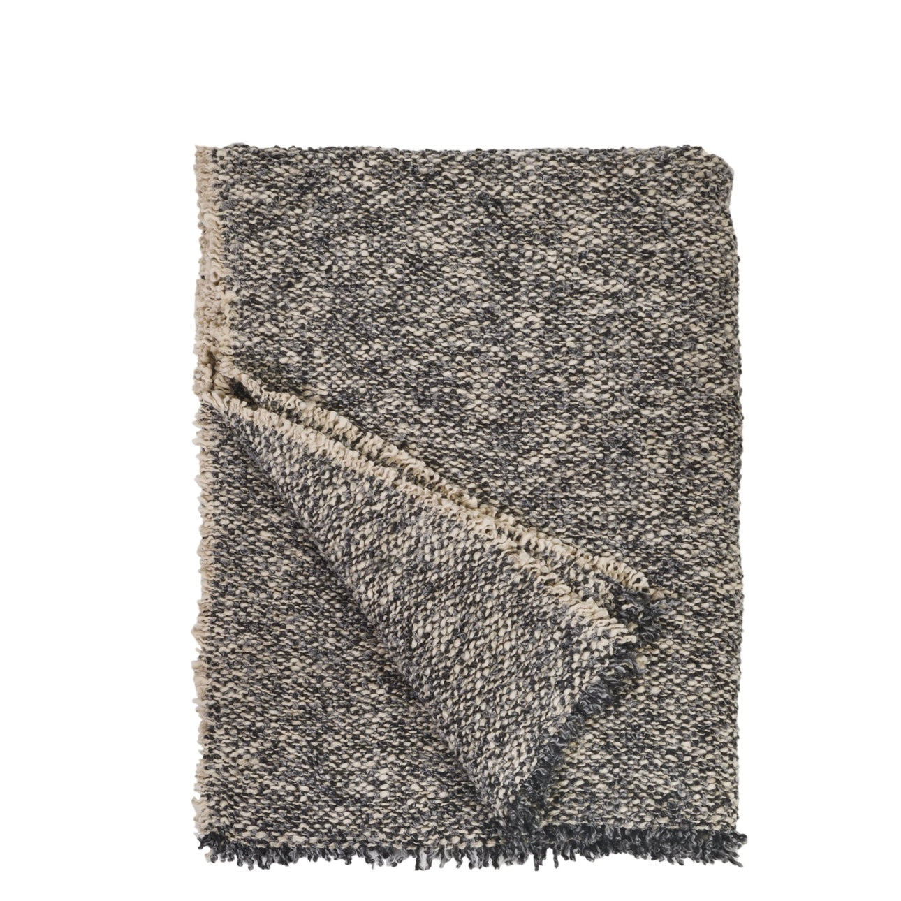 Contrast Boucle Throw