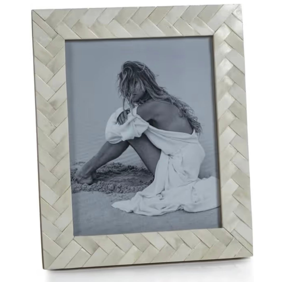 White Bone Braided Frame