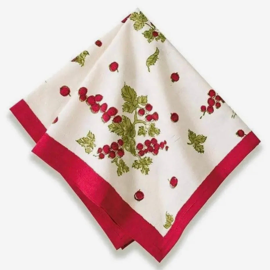 Gooseberry Red & Green Dinner Napkins