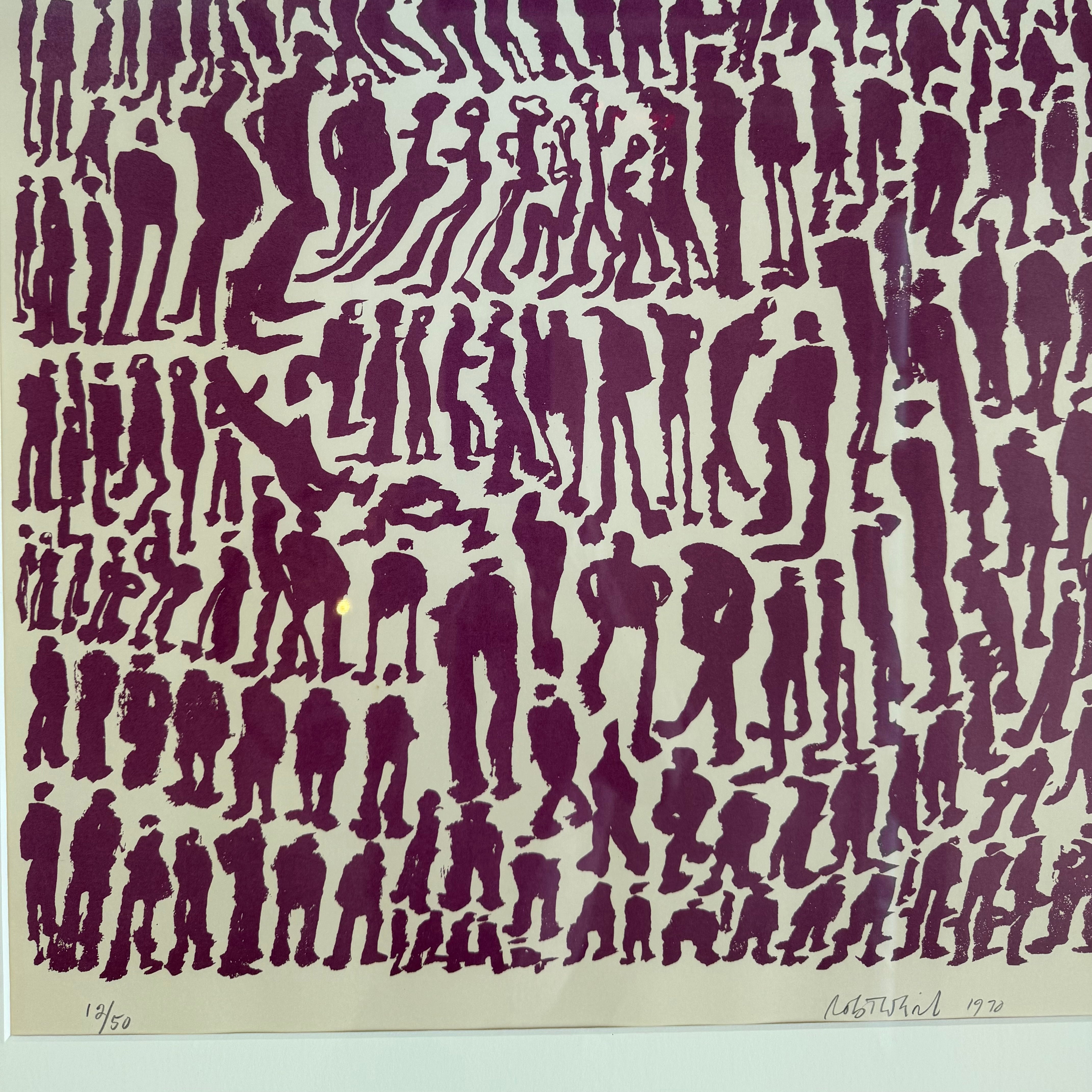 Midcentury Robert Weil Figurine Silk Screen