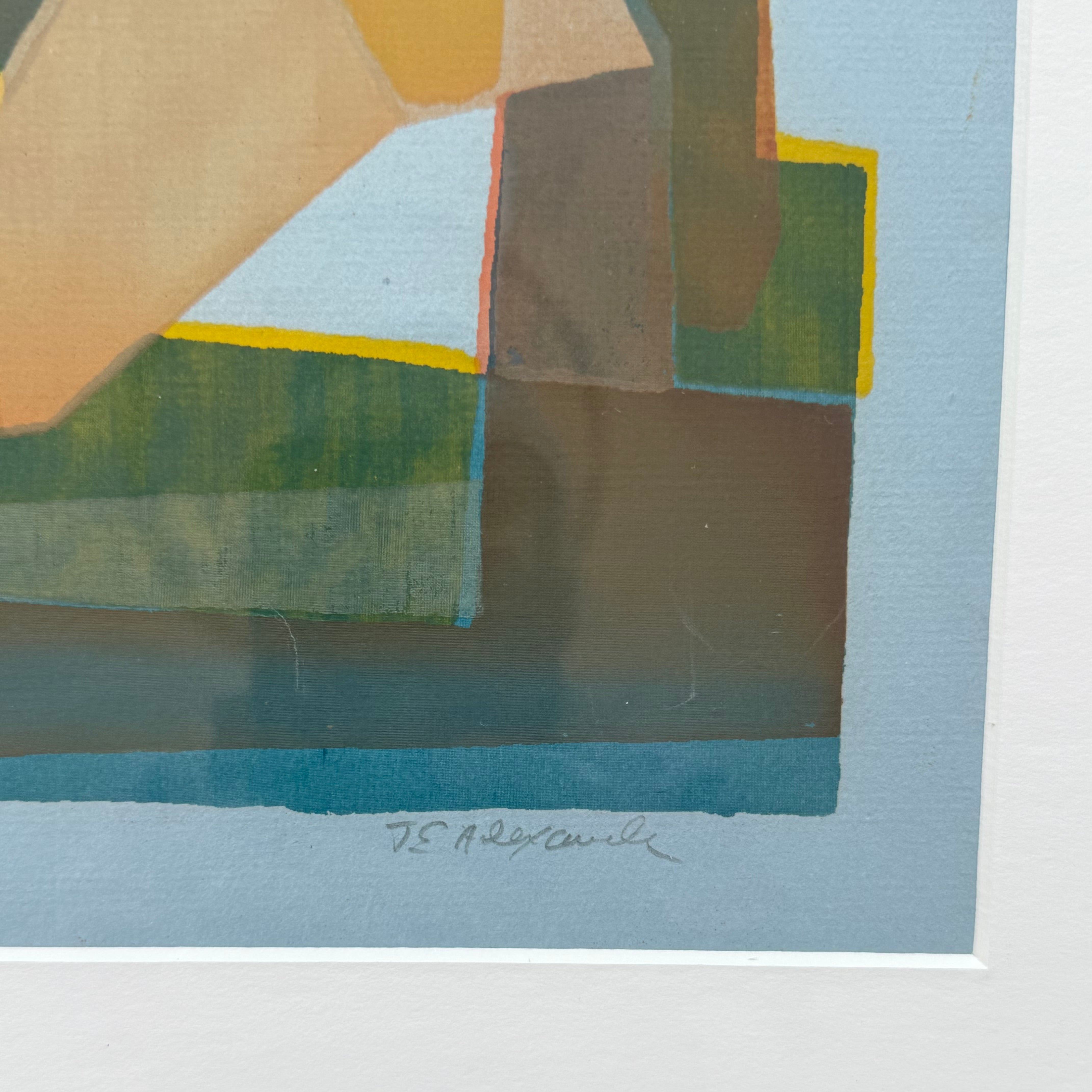 Fisher's Rock Vintage Woodblock