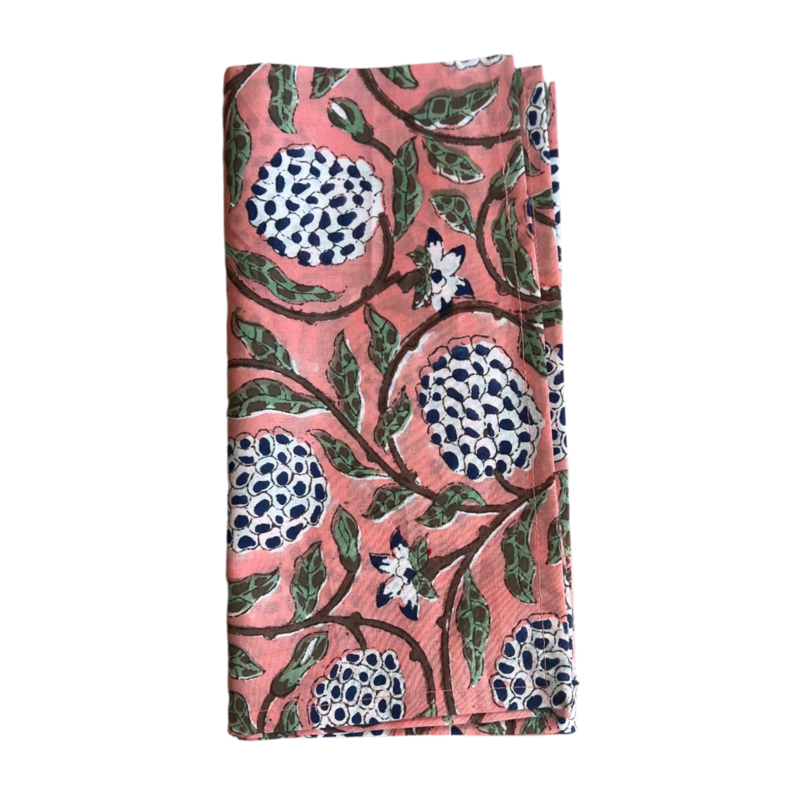 Dark Salmon Vine Napkin