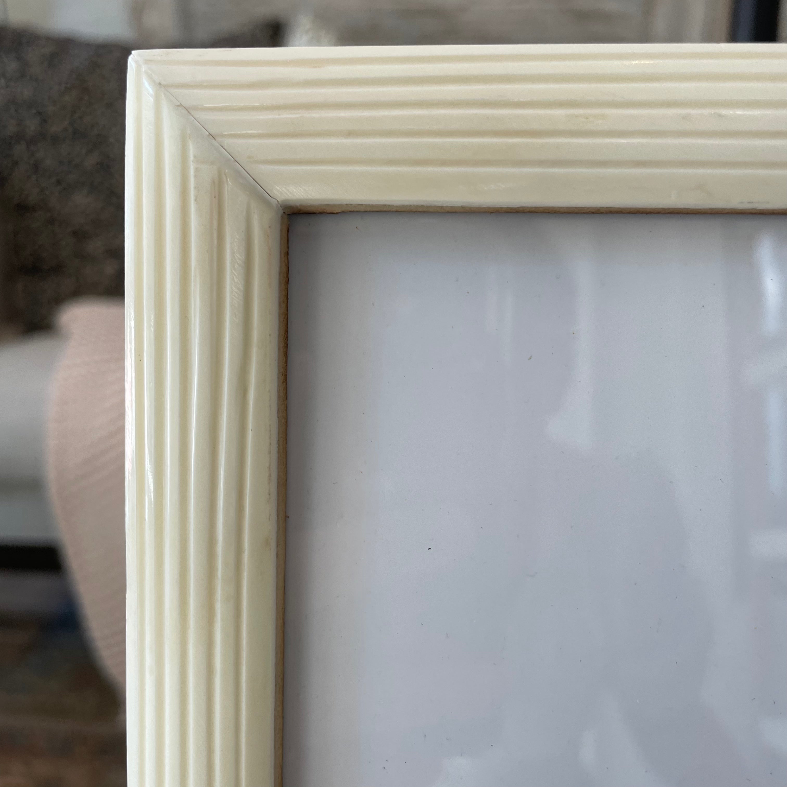 Etched White Bone Frame