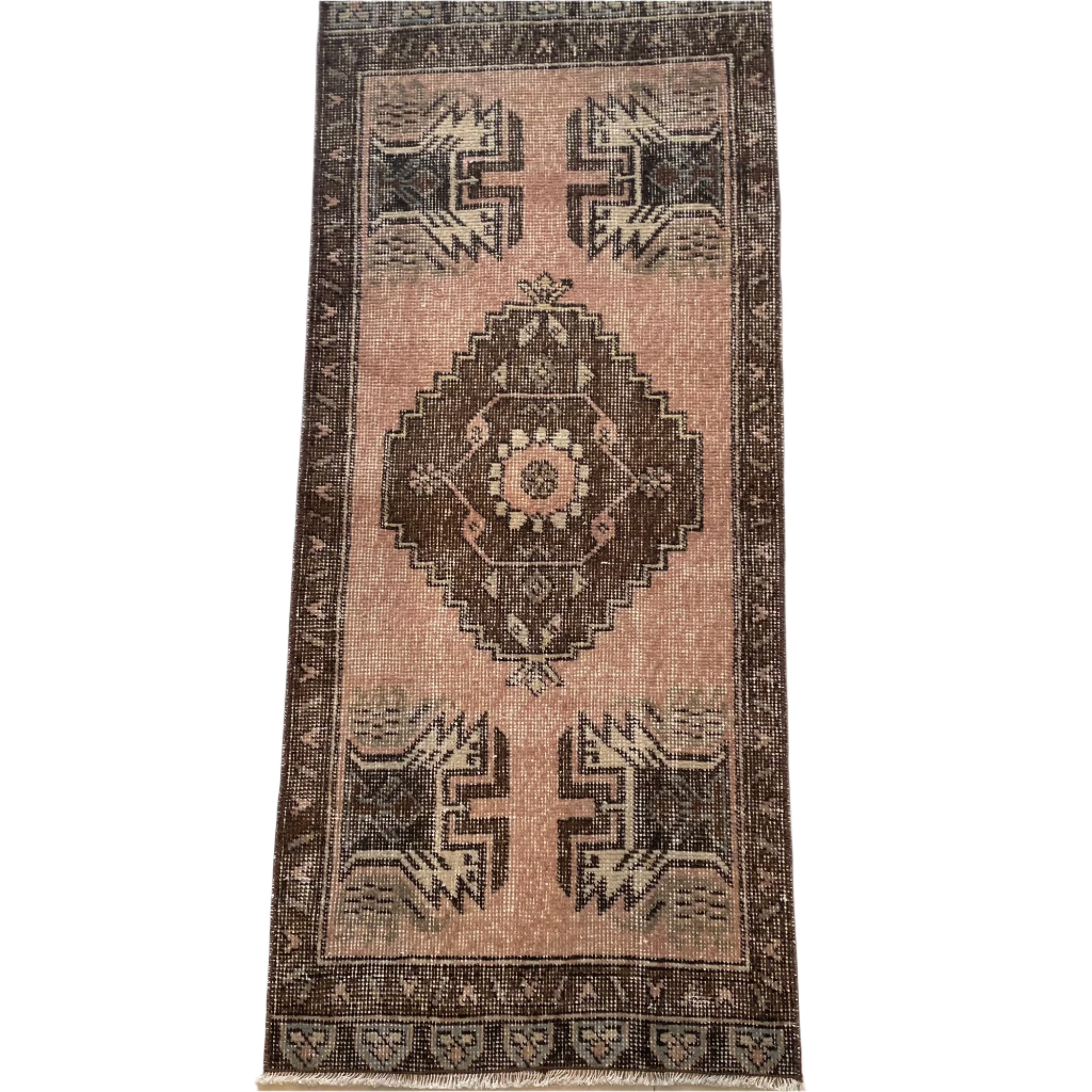 Brown / Mauve Oushak Mini - #1