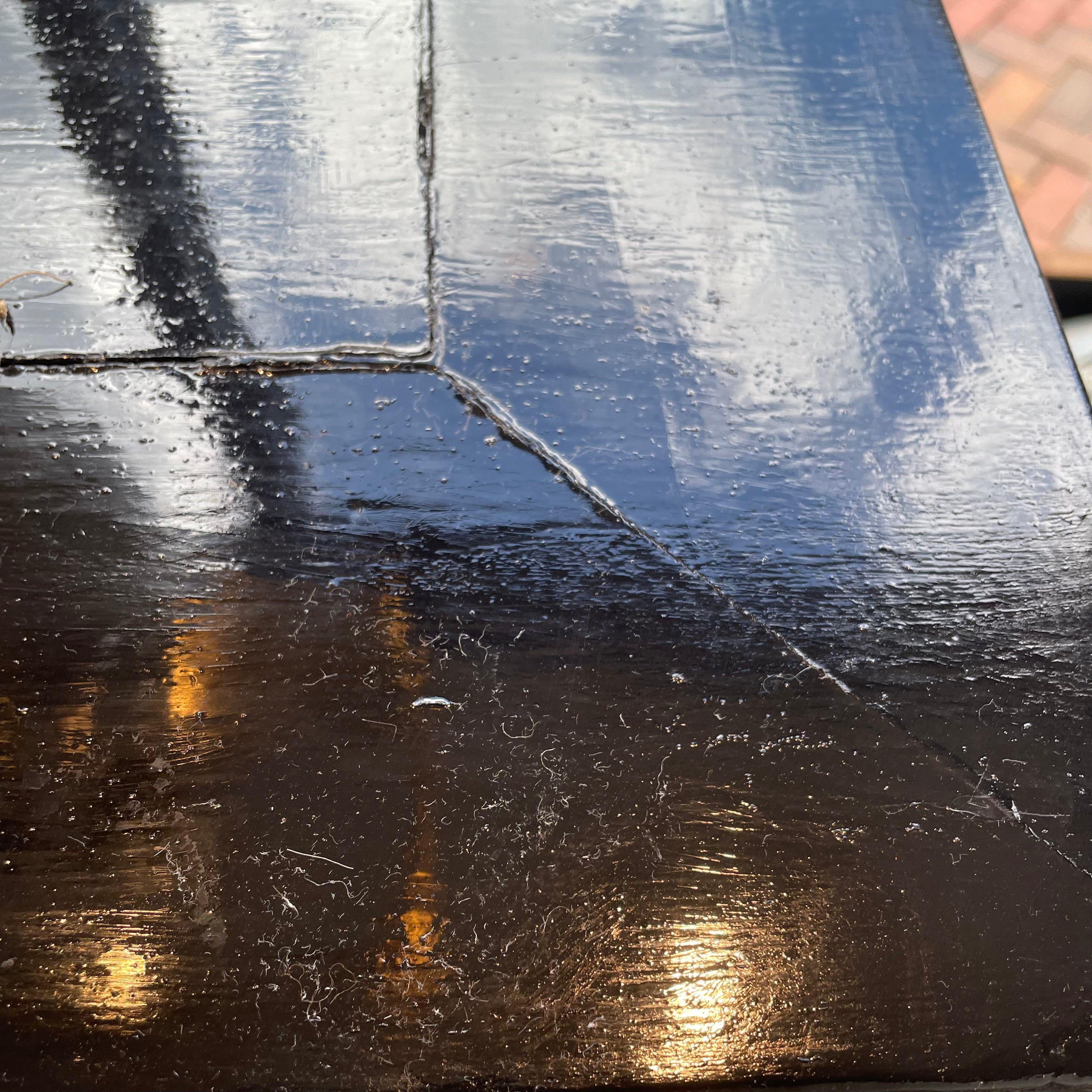Vintage Chinese Black Console Table