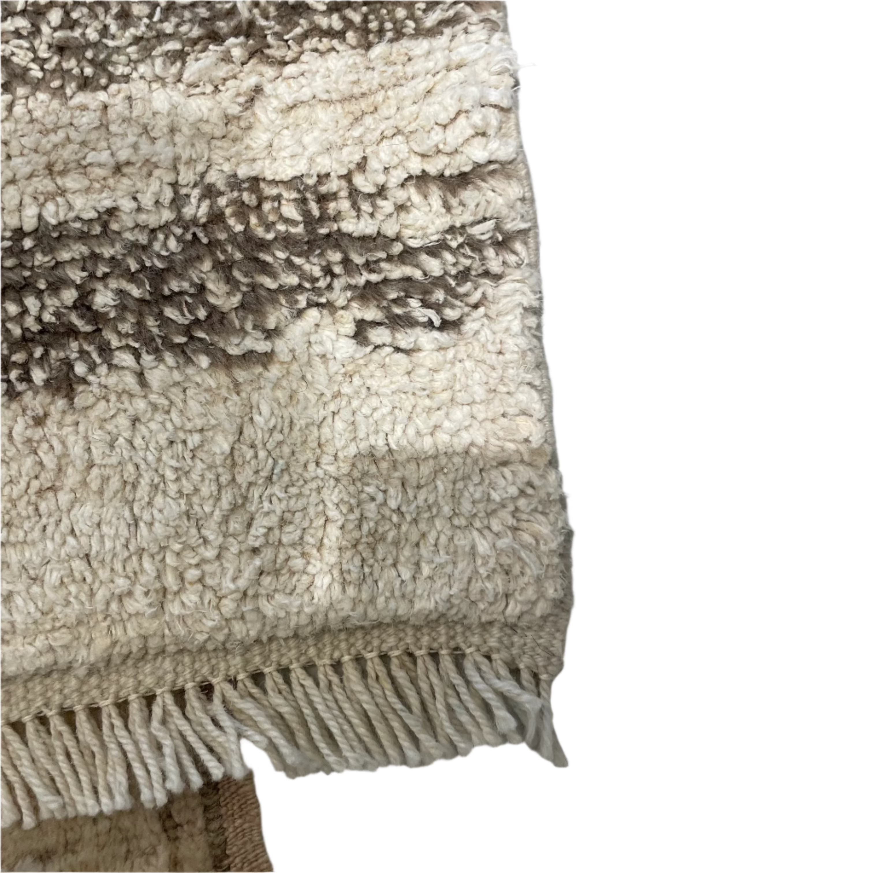 Cream / Black Handmade Turkish Rug