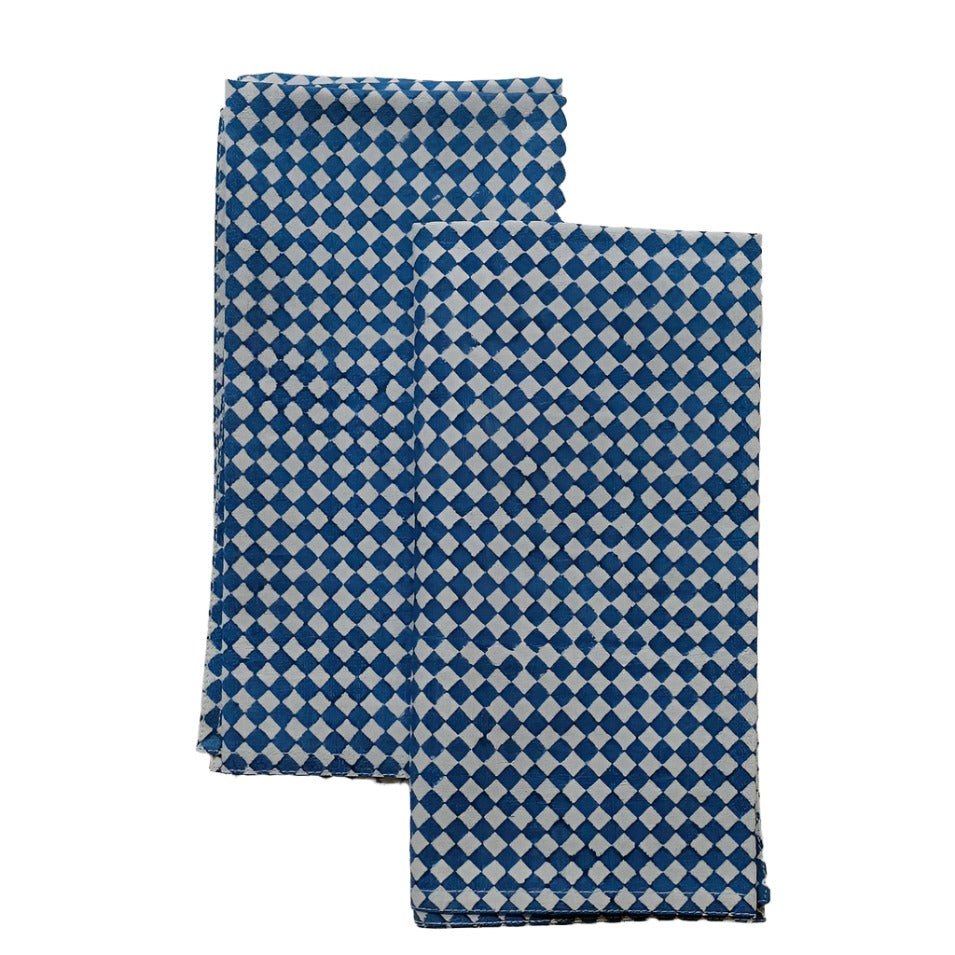 Indigo Check Napkins