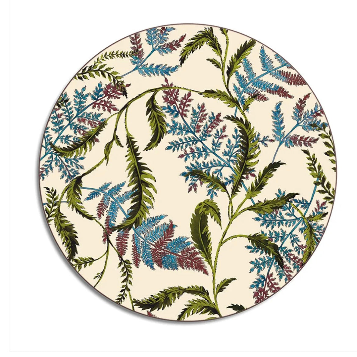 Set of 4 Decorative Fern Coasters