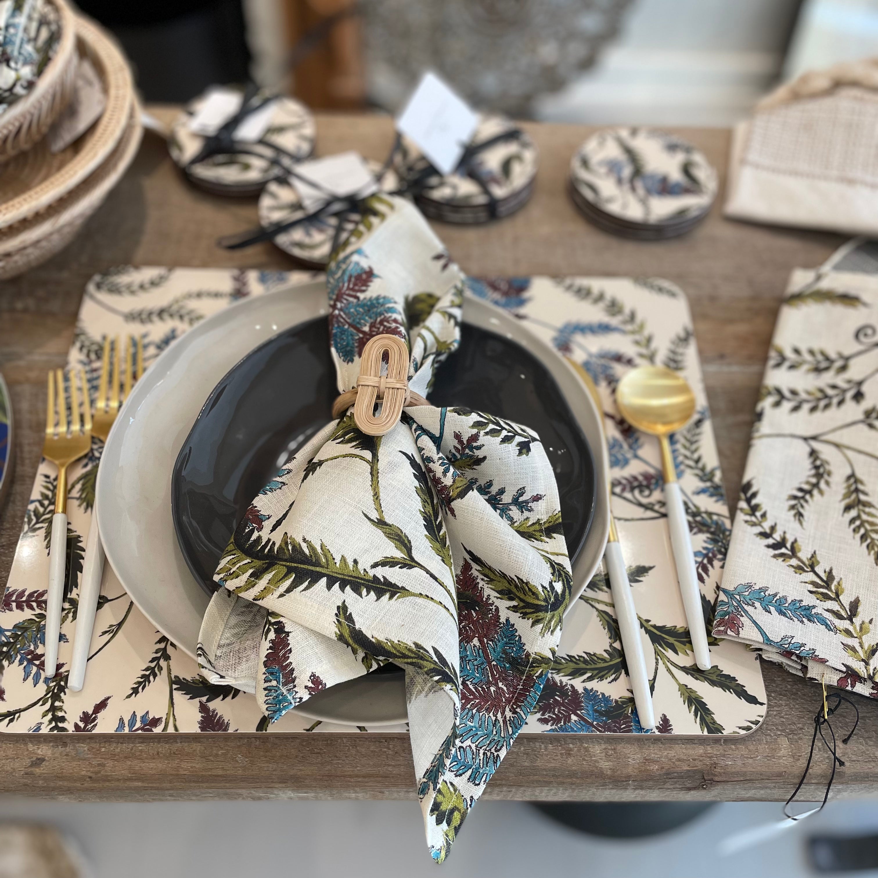 Fern Eucalyptus Board Placemat