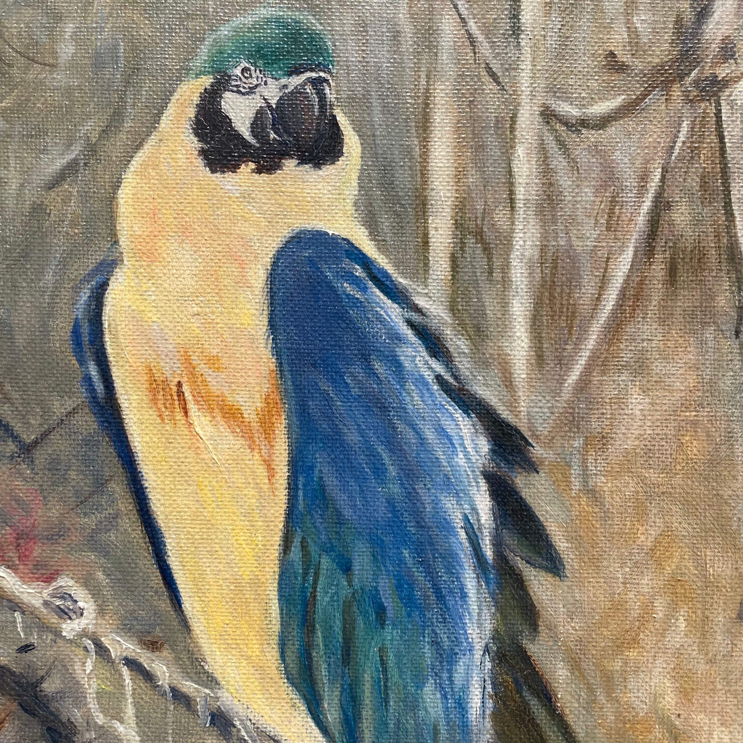 1920'S PAIR OF PARROTS